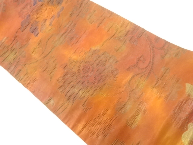 花唐草模様織出し名古屋帯